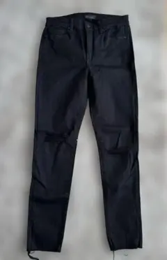 UNIQLO JEANS スキニーデニム ブラック ダメージ加工