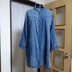 ノアジェ　 長袖チュニック 　　Ｌ　 綿100%　軽くて柔らか