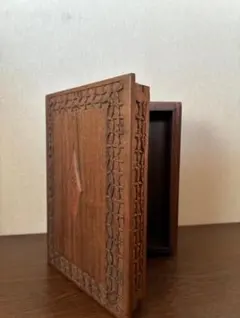 アンティーク　木製 本箱・小物入れにも