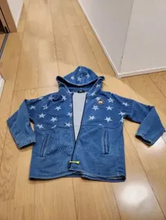 BBDL 星柄デニムジャケット フード付き