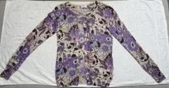 【USED品】 U by ungaro 長袖 花柄 カーディガンのサムネイル