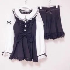 LIZLISA トリプルリボンフリルセットアップ