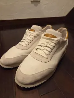 BRUNELLO CUCINELLI　ホワイト スエード レザー スニーカーのサムネイル