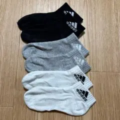 adidas ショートソックス 3足セット 20-23cm
