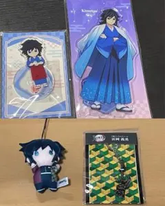 鬼滅の刃 冨岡義勇 アクリルスタンド コースター 缶バッジ