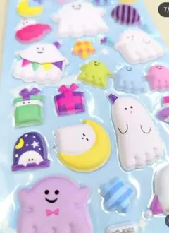 マシュマロシールぷくぷくキャンディシール ボンボンドロップシールぷっくりシール