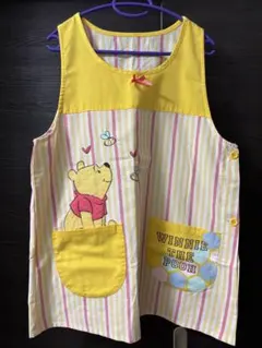 保育士　エプロン　中古 プーさん くまのプーさん