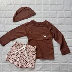 新品未使用 ベビースイムウェア 100cm 3点セット 子供水着