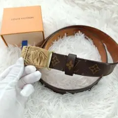 LOUIS VUITTON✨️ モノグラム ベルト　ブラウン　90cm　ヴィトン