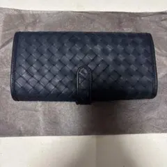 未使用　アイソラ長財布　メッシュレザーネイビージャバラコロコロのサムネイル