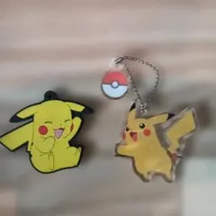 ピカチュウ アクリルキーホルダー 2個セット