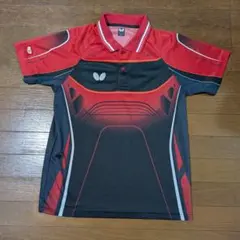 バタフライ　卓球ユニフォーム　兼用M　RD/BK