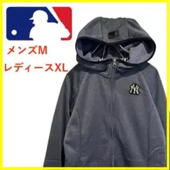 T4057★美品★MLB*ニューヨークヤンキース*パーカー*フーディー*メンズM