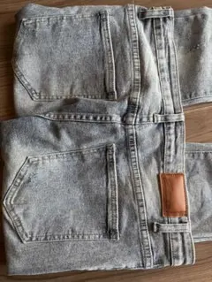 ライトグレー ストレートカット デニム 30