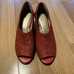 fitfit フィットフィット　オレンジ　サンダル　レース　23