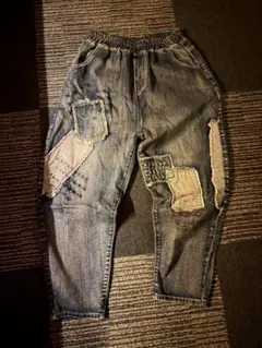 唯一無二　パッチワーク デニムパンツ グランジ　y2k