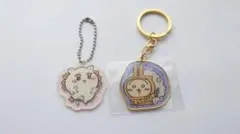 ご当地キーホルダー(ちいかわうさぎ　滋賀県)・アクリルチャームのセット