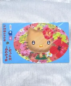 ハローキティ 日焼けキティ ハイビスカス HELLO KITTY ステッカー