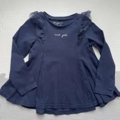 プティマイン 110 ぺプラム ネイビー トップス カットソー