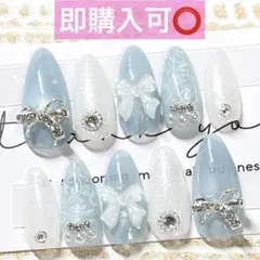 現品ネイルチップ◇キルティングネイル ワンホン フレンチガーリー