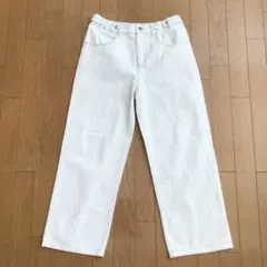 SHEIN Dazy シーイン デイジー ワイドデニムパンツ ホワイトのサムネイル
