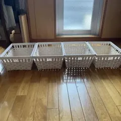 IKEA ホワイト バスケット 3個セット 収納のサムネイル