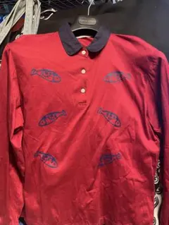 Givenchy 魚プリント ポロシャツ