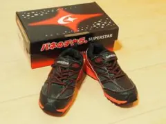 SUPERSTAR SS J891 バネのチカラ 防水 ブラック 18.5cm