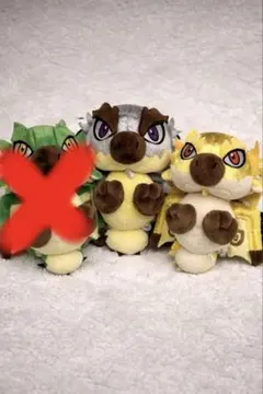 モンスターハンター　デフォルメぬいぐるみリオレウス希少種、リオレイア希少種セット