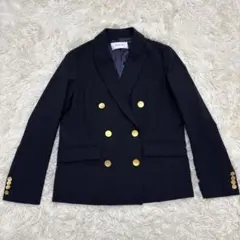 【極美品】FARY I.D　テーラードジャケット　ダブル　紺ブレ　金ボタン　S