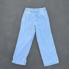 GU ワイドパンツ 33-01 ライトブルー