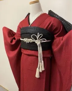 新品　振袖フルセット　えんじ　無地振袖 2025年最新】振袖フルセット 無地の人気アイテム - メルカリ