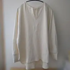 【新品未使用】FREAK'S STORE 長袖カットソー 薄いベージュ F リブ