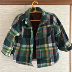値下げ‼️ Moujonjon チェック柄 長袖シャツ 90cm キッズ 子供服