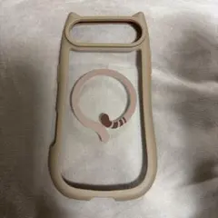 猫耳デザイン iPhone 17Airケース ベージュ MagSafe