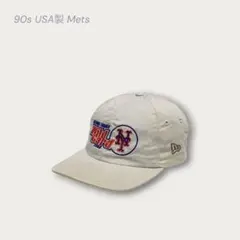 80s90s USA製 Mets ニューエラ 希少 刺繍ロゴ cap アーカイブのサムネイル