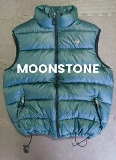 MOONSTONE グースダウンベスト ダークグリーン