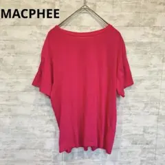 MACPHEE　マカフィー　Tシャツ 半袖　ピンク　ゆったり　てろてろのサムネイル