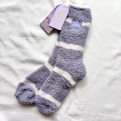 maison pricharm モコモコソックス 23-25cm ブルーグレー