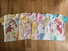 新品あり 女の子 ディズニープリンセス 半袖Tシャツ セット 110センチ