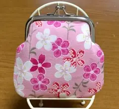 花柄がま口財布