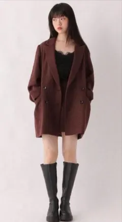 【タグ無し未使用】Heather Winter Big Jacket