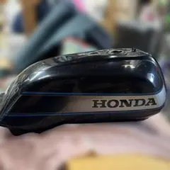 ホンダCB223S純正タンク凹みあり パテ埋め中と仮塗装まで - メルカリ