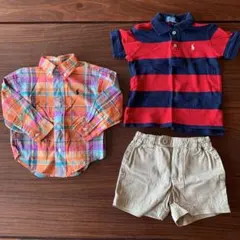 ラルフローレン ポロシャツ&ショートパンツ＆シャツ　3点セット