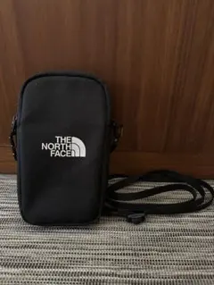 THE NORTH FACE ブラックショルダーバッグ　スマホ、小物入れ等に