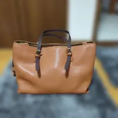 BARCOS トートバッグ ブラウン バイカラーのサムネイル