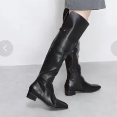 ストレスフリー/晴雨兼用 2WAY ソフトフラットニーハイブーツ♡KA10616のサムネイル