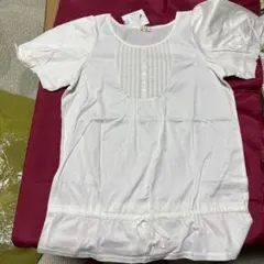 ハッシュアッシュ 新品 半袖カットソー ホワイト コットン100% ワールドのサムネイル