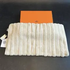 未使用品　エルメス　HERMES　タオル　H模様　フランス製　箱付き