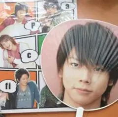 NEWS パシフィック コンサートツアー パンフレット&まっすーうちわ